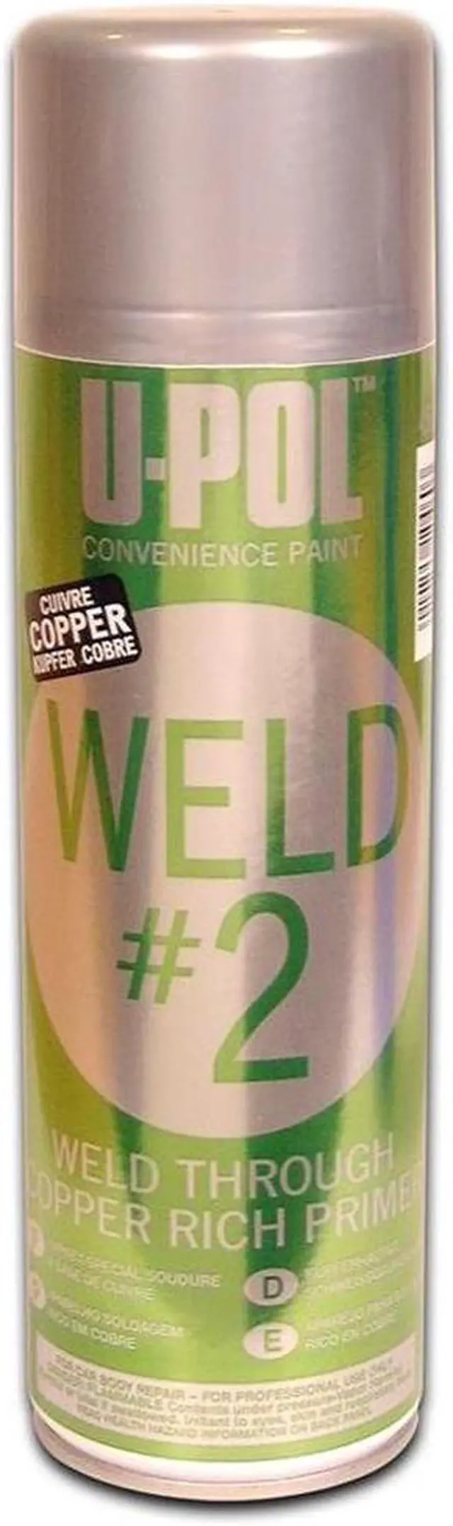 Alt view image 2 of 2 - U-Pol 789 Weld Thru #2 Zinc Rich Primer Aerosol (Upol 726)