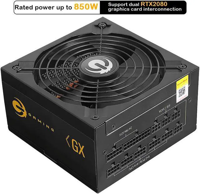 Alt view image 2 of 7 - 850W PSU Unit Full Modular Power Supply 80 Plus Gold PSU for PC E-Sport Power Supplies for Computer Gaming ATX 12V 140mm Fan PC Power Supply G8