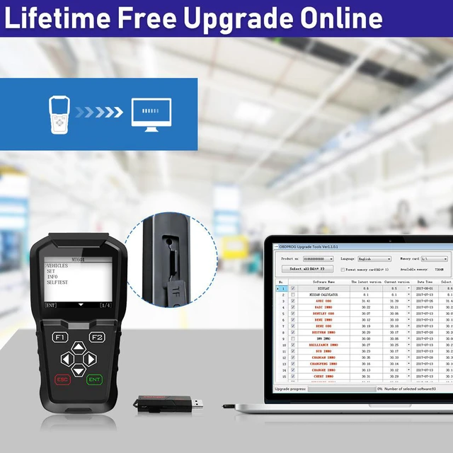Alt view image 6 of 7 - OBDPROG MT601 OBD2 Scanner Key Programmer Programming Odometer Mileage Correction Adjustment EEPROM Program Pin Check Engine Code Reader IMMO Immobilizer OBD II Car Diagnostic Scan Tool
