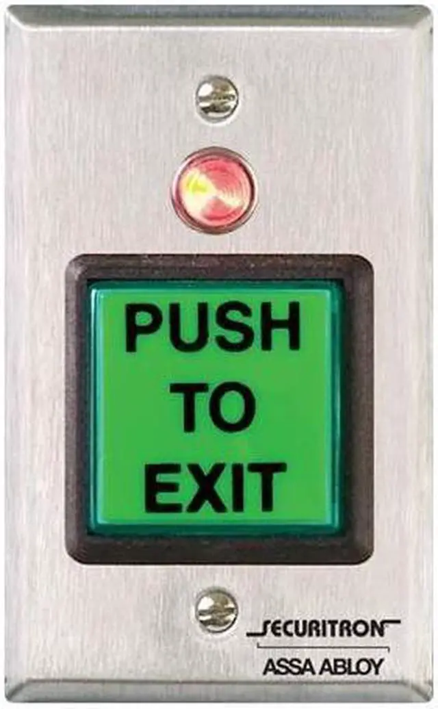 Alt view image 2 of 6 - SECURITRON PB2 Push to Exit Button, Wall Mounted