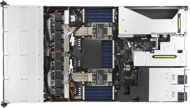 Alt view image 5 of 9 - 1U dual-socket server powered by 3rd Gen Intel Xeon Scalable processors that supports up to 32 DIMMs, one dual-slot GPU, 4 NVMe, four PCIe slots, one OCP 3.0, dual M.2 and ASUS ASMB10-iKVM.