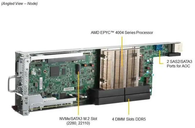 Alt view image 4 of 6 - Supermicro MicroCloud A+ Server AS -3015MR-H8TNR 3U 8-Node MicroCloud with single-width GPU support AMD EPYC 4004 Series Processor
Supermicro MicroCloud A+ Server AS -3015MR-H8TNR 3U 8-Node MicroCloud