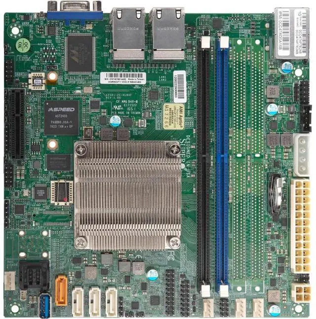 Main image of Supermicro MB MBD-A2SDI-12C-HLN4F-B mATX Intel Atom C3858 DDR4 SATA3 PCIE