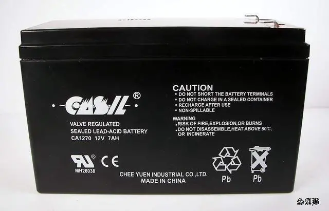 Main image of Casil 12V 7AH (SLA) for GP1272 Smart-UPS 2200VA RM 3U, SU2200R3X167 SU700 RBC5 BK300 RBC38 RBC40 RBC51 RBC106 RBC110 APC NS3000RMT3U Solex BD127 SB1270 1270 Verizon FIOS