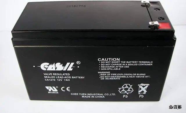 Alt view image 2 of 2 - Casil 12V 7AH (SLA) for GP1272 Smart-UPS 2200VA RM 3U, SU2200R3X167 SU700 RBC5 BK300 RBC38 RBC40 RBC51 RBC106 RBC110 APC NS3000RMT3U Solex BD127 SB1270 1270 Verizon FIOS
