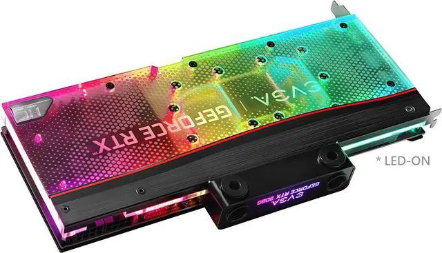 Alt view image 4 of 6 - EVGA GeForce RTX 3080 12GB XC3 Ultra Hydro Copper Gaming, 12G-P5-4869-KL, 12GB GDDR6X, ARGB LED, Metal Backplate, LHR