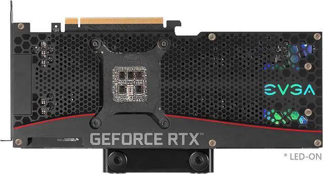 Alt view image 6 of 6 - EVGA GeForce RTX 3080 12GB XC3 Ultra Hydro Copper Gaming, 12G-P5-4869-KL, 12GB GDDR6X, ARGB LED, Metal Backplate, LHR