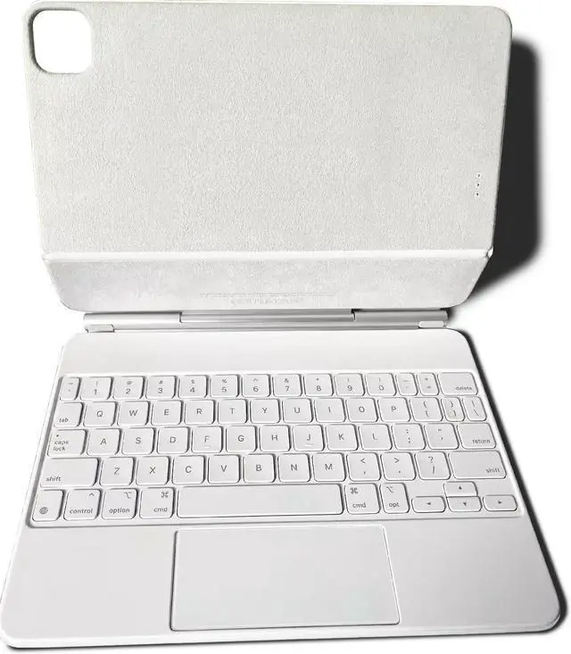 Main image of Apple - Magic Keyboard for iPad Pro 12.9inch (6th generation) and Previous Version (3rd, 4th, or 5th Generation) - White MJQL3LL/A