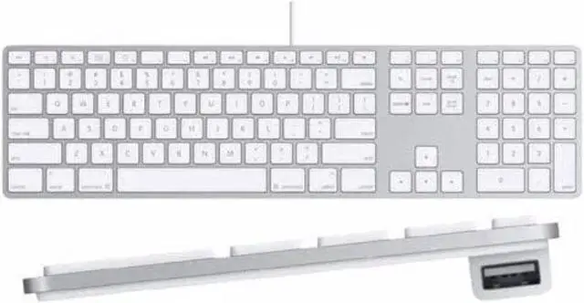 Main image of Apple Keyboard with Numeric Keypad Aluminum QWERTY English (US) MB110LL/A A1243