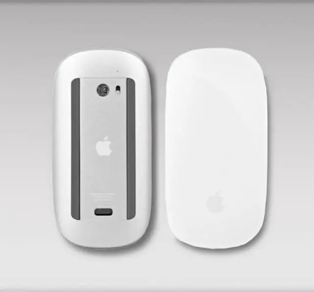 Alt view image 2 of 2 - Apple Magic Mouse Bluetooth Wireless Battery Powered MultiTouch Silver- A1296 MB829LL/A