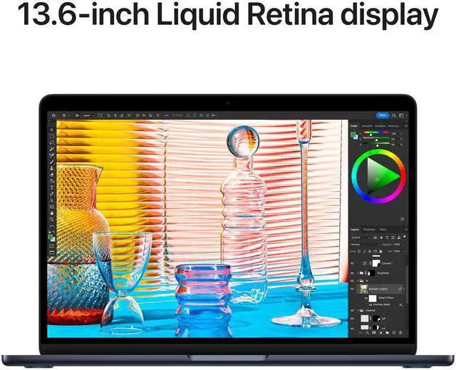 Alt view image 5 of 6 - Apple 13.6" MacBook Air (Apple M2 chip, Midnight) 13-inch Retina Display 2560 x 1664 Laptop 24GB RAM 1TB SSD Storage Silver