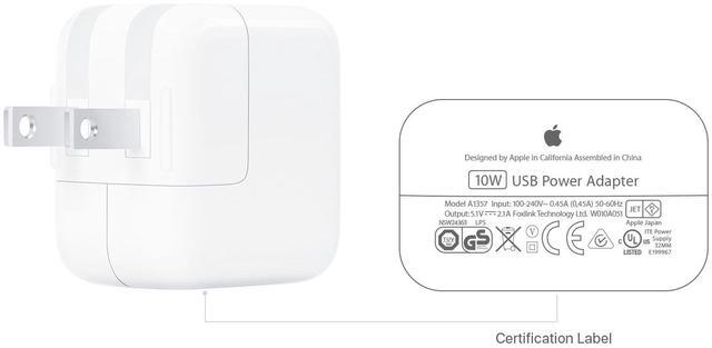 Main image of 5 PACK Apple A1357-10W USB Power Adapter Wall Charger for iPhone, iPad, and iPod