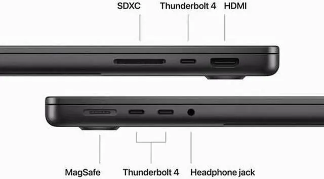 Alt view image 2 of 4 - Apple 2023 MacBook Pro 14" M3 Pro 11C 4.05GHz 14-Core GPU 18GB RAM 2TB SSD, Space Black