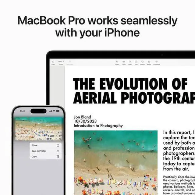 Alt view image 3 of 7 - Apple MacBook Pro 14-inch (2023) - M3 - Apple M3 Max chip: 14core CPU/30Core GPU - 4TB - Silver - 96GB RAM - 3 Thunderbolts 4 ports Space Black Grade C