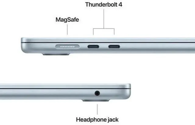Alt view image 5 of 7 - Apple 2025 MacBook Air 15-inch Laptop with M4 chip: Built for Apple Intelligence, 15.3-inch Liquid Retina Display, 24GB Unified Memory, 512GB SSD Storage Touch ID; Sky Blue -- MC7D4LL/A
