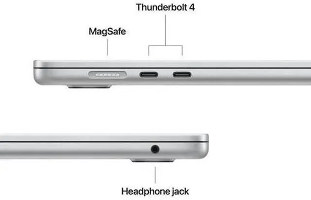 Alt view image 3 of 6 - Apple MacBook Air (2025) 15.3-inch - Apple M4 Chip: 10-Core CPU/10-Core GPU - 1TB - Silver - 32GB RAM - 15.3 Inch - Excellent (Grade A)
