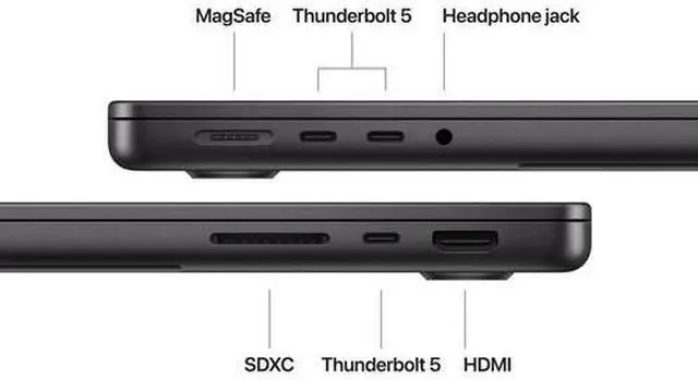 Alt view image 5 of 6 - Apple MacBook Pro (2024) 14-inch - Apple M4 Max chip: 16core CPU/40 core GPU - 2TB - Space Black - 64GB RAM - MX2K3LL/A Refurbished