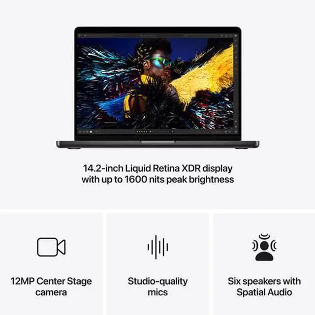 Alt view image 6 of 6 - Apple MacBook Pro (2024) 14-inch - Apple M4 Max chip: 16core CPU/40 core GPU - 2TB - Space Black - 64GB RAM - MX2K3LL/A Refurbished