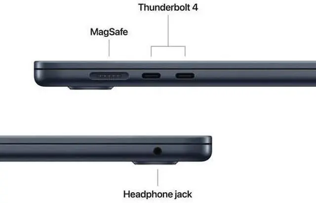 Alt view image 7 of 7 - Apple MacBook Air (2025) 15.3-inch - Apple M4 Chip: 10-Core CPU/10-Core GPU - 1TB - Midnight - 16GB RAM - 15.3 Inch - Excellent (Grade A)