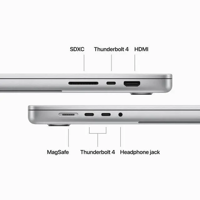 Alt view image 5 of 7 - Apple 2023 MacBook Pro Laptop M3 Max chip with 14-core CPU 30-core GPU: Built for Apple Intelligence 16.2-inch Liquid Retina XDR Display 36GB Unified Memory 1TB SSD Storage; Silver