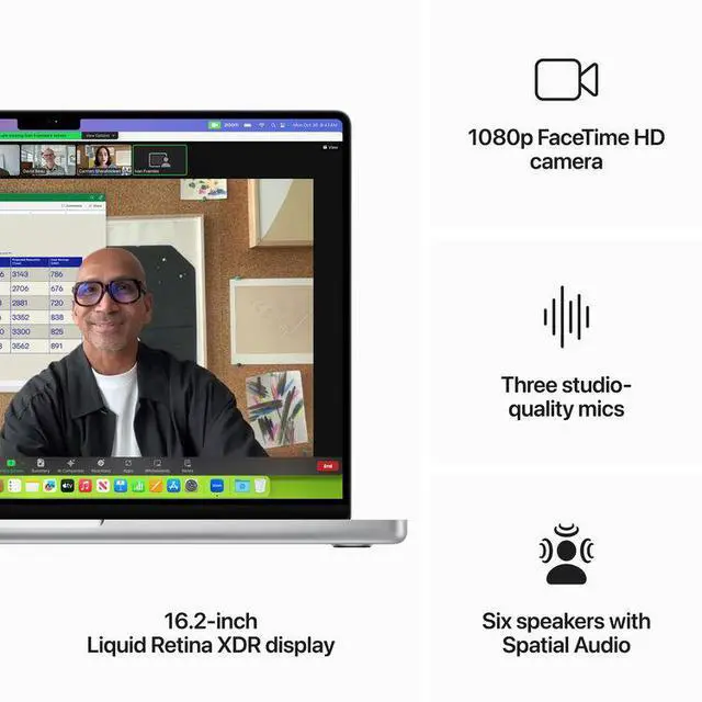 Alt view image 7 of 7 - Apple 2023 MacBook Pro Laptop M3 Max chip with 14-core CPU 30-core GPU: Built for Apple Intelligence 16.2-inch Liquid Retina XDR Display 36GB Unified Memory 1TB SSD Storage; Silver