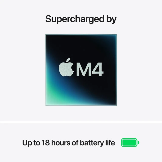 Alt view image 3 of 7 - Apple MacBook Air (2025) 15.3-inch - Apple M4 Chip: 10-Core CPU/10-Core GPU - 1TB - Sky Blue - 16GB RAM - 15.3 Inch - MC7C4LL/A Excellent