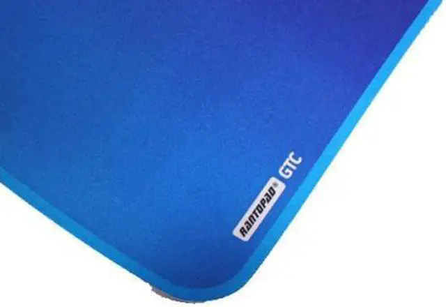 Alt view image 3 of 4 - Rantopad GTC Plastic Gaming Mousepad - Anti-slip Rubber Bottom, Smooth & Durable Frosted Resin Surface, Pro Gaming Essential, Made for Optical Mice, Medium Size 9x8x0.06 in - Blue