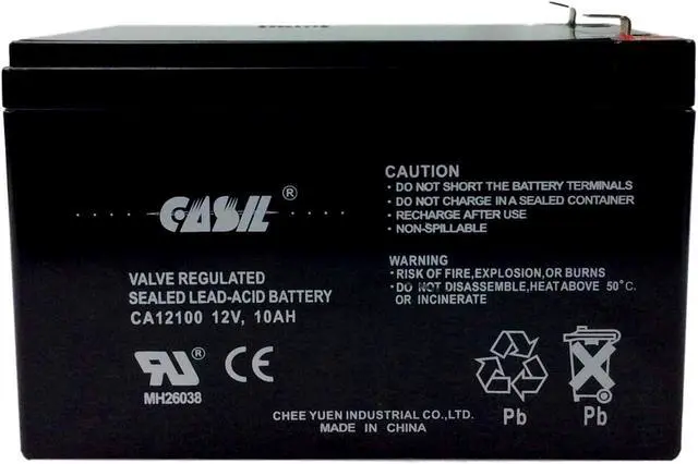 Alt view image 2 of 2 - 12V 10AH 12AH Casil F2 for Razor Battery Fits MX500 MX650, W15128190003