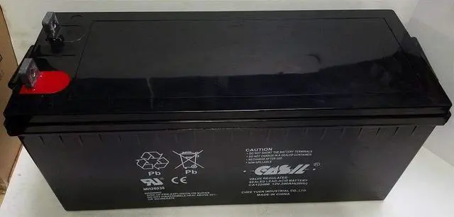 Alt view image 2 of 2 - 12V 200Ah 4D Deep Cycle AGM SLA Replacement Battery by Casil CA122000