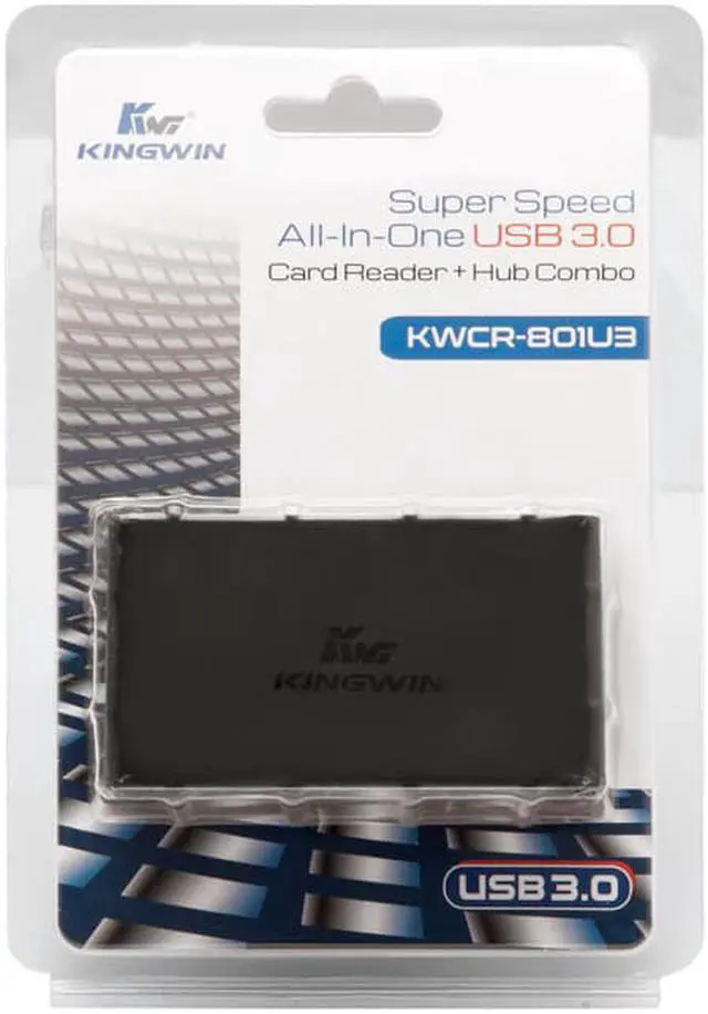 Alt view image 3 of 8 - Kingwin KWCR-801U3 SuperSpeed USB 3.0 Mini Combo Card Reader
