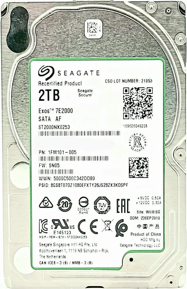 Alt view image 2 of 5 - Seagate ST2000NX0253 ST2000NX0253 2 TB Hard Drive - 2.5" Internal - SATA (SATA/600)