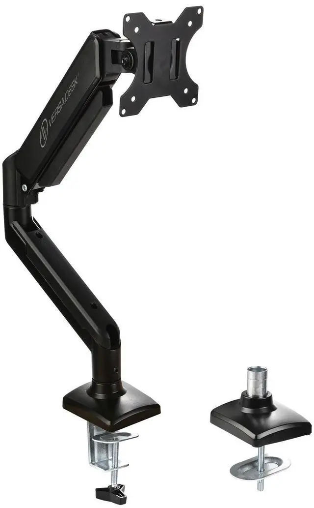 Main image of VersaDesk MotionArc Single Monitor Arm, Adjustable Gas Spring Mount for 1732" Screens, Full Motion