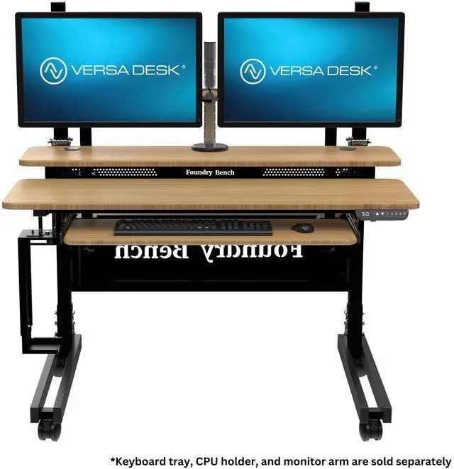 Main image of VersaDesk® Foundry Bench® 48" x 30" Portable Height Adjustable Standing Desk Workstation with USB Charging