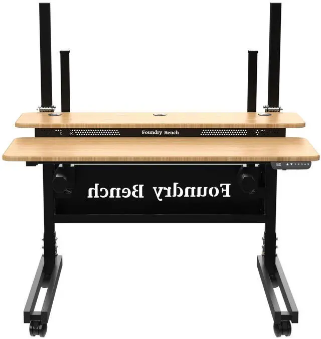 Alt view image 3 of 6 - VersaDesk® Foundry Bench® 48" x 30" Portable Height Adjustable Standing Desk Workstation with USB Charging