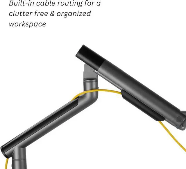 Alt view image 4 of 7 - VersaDesk® Balanced Single Monitor Arm w/ 180-Degree Swivel for Monitors up to 32", VESA 75/100mm Compatible