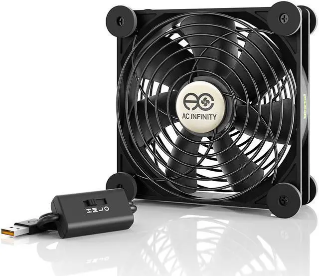 Main image of AC Infinity MULTIFAN S3, Quiet 120mm USB Fan for Receiver DVR Playstation Xbox Computer Cabinet Cooling