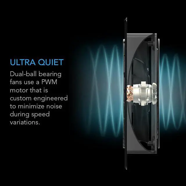 Alt view image 4 of 7 - AC Infinity AIRPLATE S3, Quiet Cooling Fan System with Speed Control, for Home Theater AV Cabinet Cooling