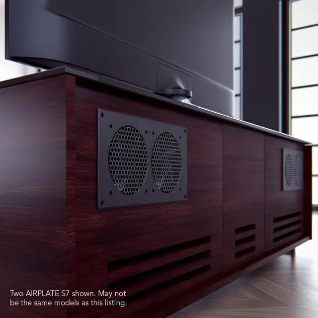 Alt view image 8 of 9 - AC Infinity AIRPLATE S7, Quiet Cooling Fan System with Speed Control, for Home Theater AV Cabinet Cooling
