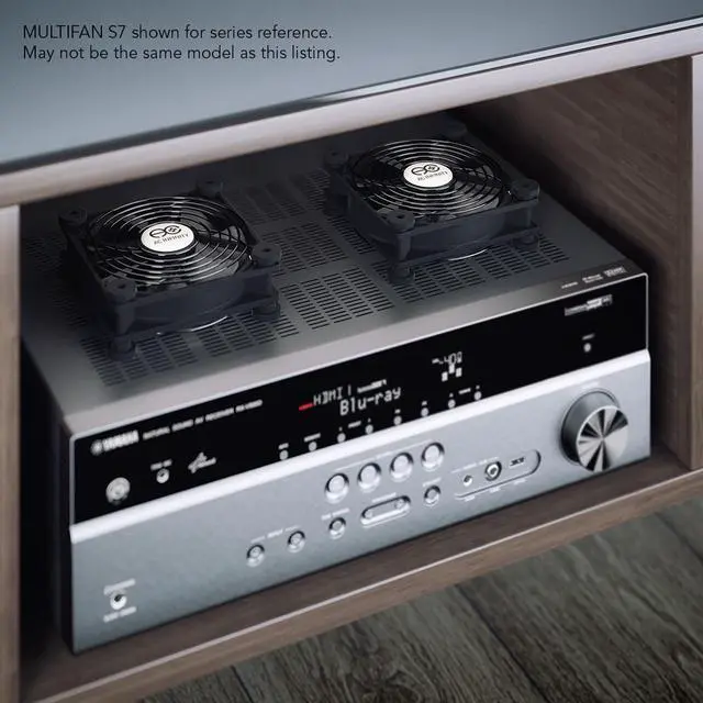 Alt view image 8 of 20 - AC Infinity MULTIFAN S3, Quiet 120mm USB Fan for Receiver DVR Playstation Xbox Computer Cabinet Cooling