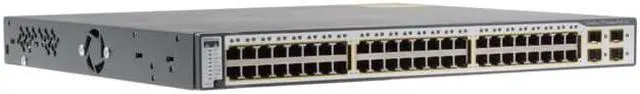Alt view image 17 of 20 - Cisco 3750 Series 48 Port PoE Switch, WS-C3750-48PS-E, Lifetime Warranty