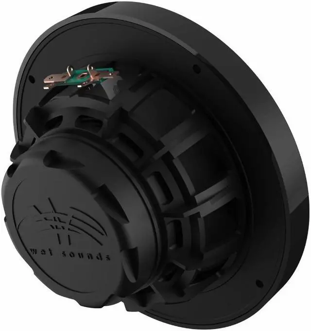 Alt view image 12 of 13 - Wet Sounds Recon 6BG 6.5 Inch 2 Way Open Grille Marine Speakers in Black, Pair