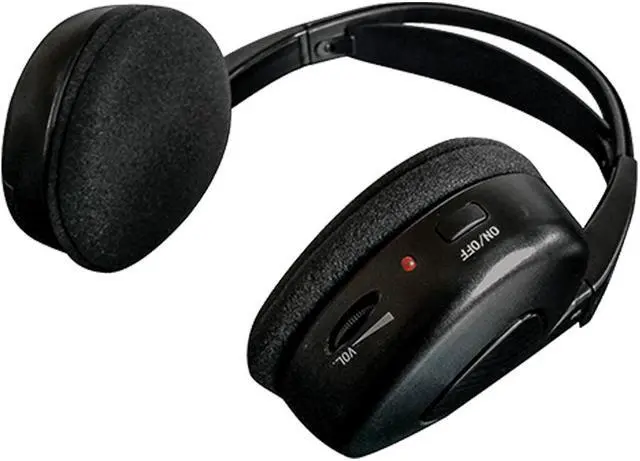 Alt view image 6 of 13 - Audiovox Dual channel wireless fold flat headphones auto shut off MTGHP2CA