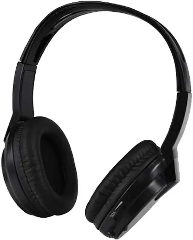 Alt view image 5 of 7 - Audiovox Wireless Headphones Single channel IR Faux leather ear piece 2-AAA included