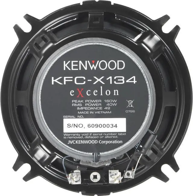 Alt view image 3 of 10 - Kenwood Excelon KFC-X134
5-1/4" 2-way car speakers