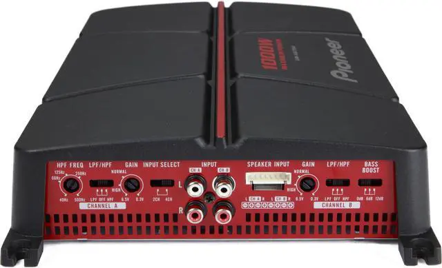 Alt view image 3 of 17 - GM Series Class AB Amp (4 Channels, 1,000 Watts max) - GM-A6704