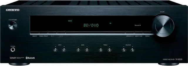 Alt view image 3 of 18 - Onkyo TX-8220 Analog Home Audio/Video Stereo Receiver (Black)