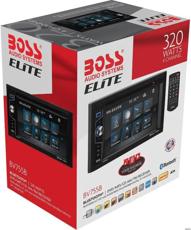 Alt view image 4 of 18 - Boss BV755B 6.2" Bluetooth Double-Din In-Dash Car CD/DVD Receiver