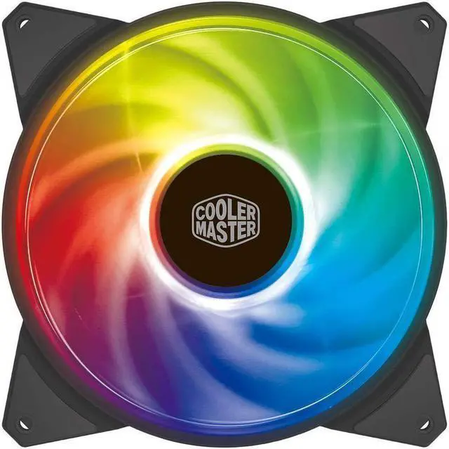 Alt view image 12 of 13 - MasterFan MF140R ARGB (PWM) Addressable RGB with Hybrid-Design Fan Blade, Speed Profiles, Jam Protection, and Customizable Color Options by Cooler Master
