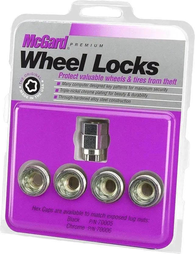 Alt view image 2 of 20 - McGard 24010 Cone Seat- Under Hub Cap Wheel Lock Set (1/2"-20)