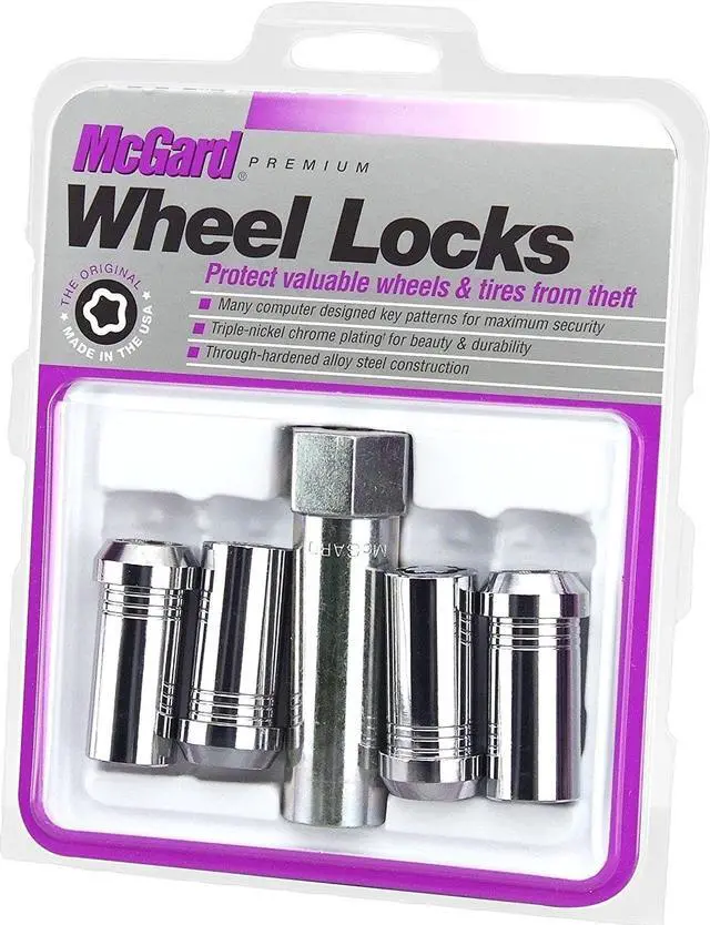 Alt view image 3 of 11 - McGard 25110 Chrome Tuner Style Cone Seat Wheel Lock Set (M14 x 1.5)